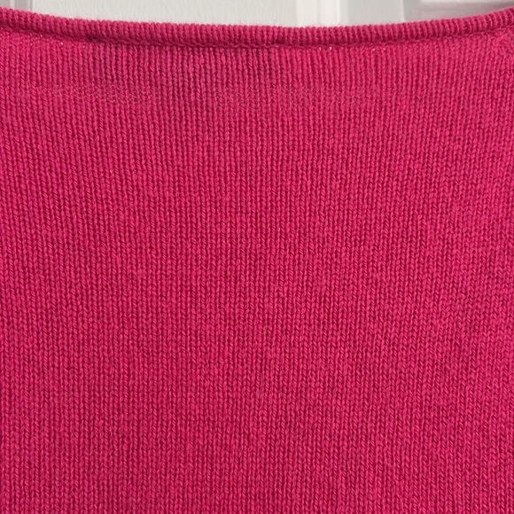 Ann Taylor Hot Pink Cashmere Sweater with Wide Neck and Raglan Long Sleeves. NWT - Picture 9 of 10